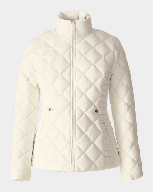 Vik Diamond-Quilted Short Down Jacket